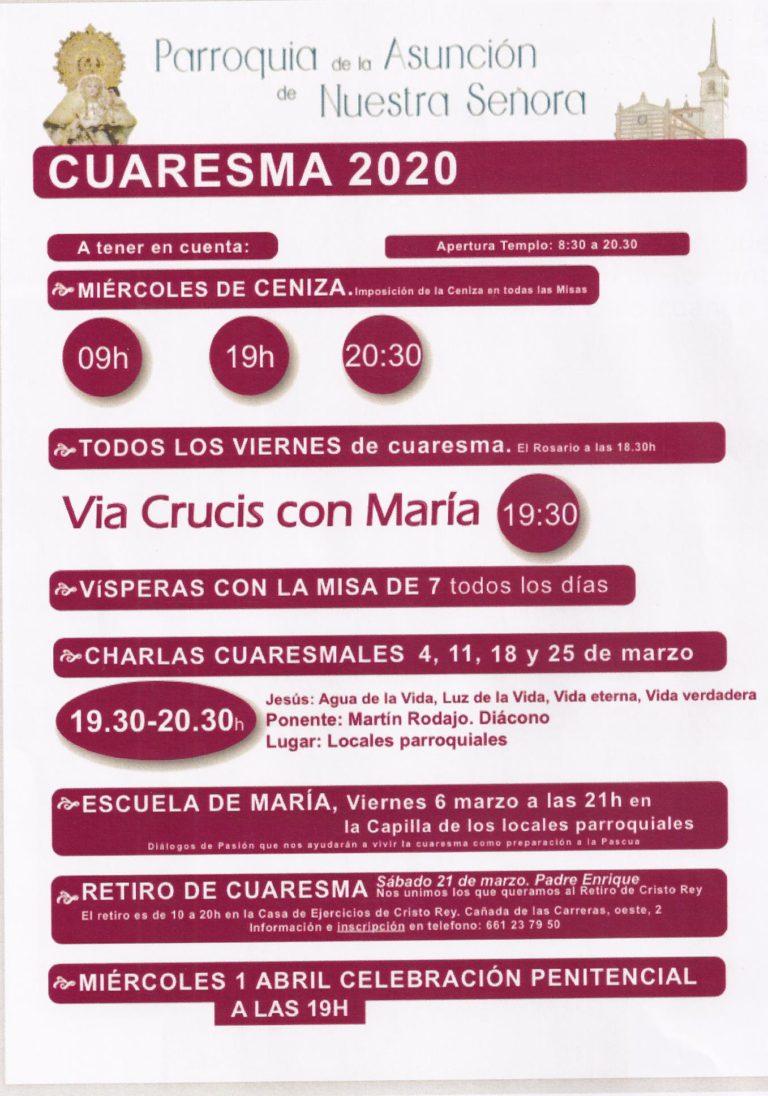 Calendario de Cuaresma