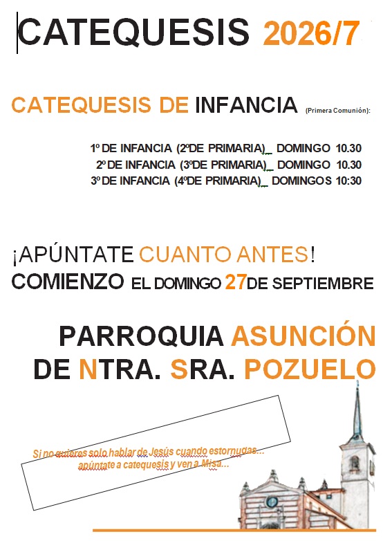 Nuevo Curso: Catequesis 